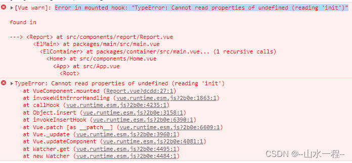 echarts报错:Error in mounted hook的解决方法