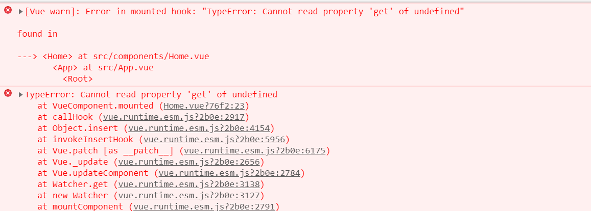关于 vuejs2:\\”TypeError: Cannot read property \\